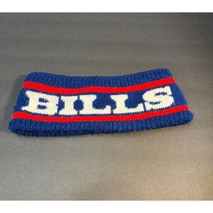 Vintage Buffalo Bills Knit Headband – Ear Warmer, Blue/Red/White NFL Headband